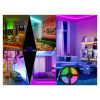 Jokomisiada LED lente (ūdensizturīga) RGB 5 m + tālvadības pults ZA4824