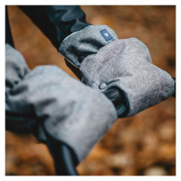 Zaffiro (Womar) Ratiņu cimdi-mufta WOOL Melange Graphite M-040 Womar