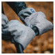 Zaffiro (Womar) Ratiņu cimdi-mufta WOOL Melange Graphite M-040 Womar