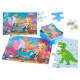 KIK Koka puzle bundžiņā MERMAID/DINO KIK-5364/1-izpārdošana
