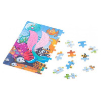 KIK Koka puzle bundžiņā MERMAID/DINO KIK-5364/1-izpārdošana