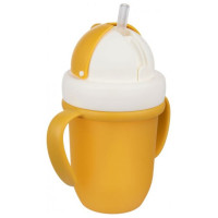 Canpol Babies Krūze ar salokāmo salmiņu MATTE PASTELS Canpol 56/522 yellow [A]