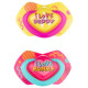 Canpol Babies Mānekļi "NEON LOVE" silikona simetriskās formas 0-6 mēn., Canpol 22/652 pink (2 gab.)