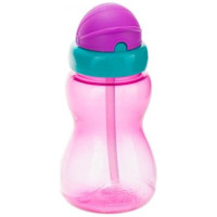 Canpol Babies Pudele-bidons ar salmiņu Canpol 56/109 pink