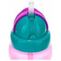 Canpol Babies Pudele-bidons ar salmiņu Canpol 56/109 pink