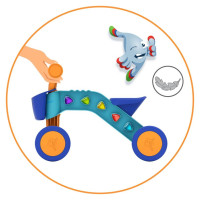 Chillafish Itsibitsi četrritenis pašiem mazākajiem ar grozu, zils/oranžs, no 1 līdz 3 gadiem - CPIB02LBO