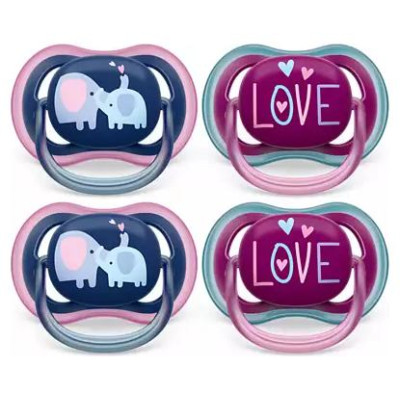 Philips Avent Ultra Air Deco māneklītis, 18M+, meitenēm (2 gab) - SCF349/22