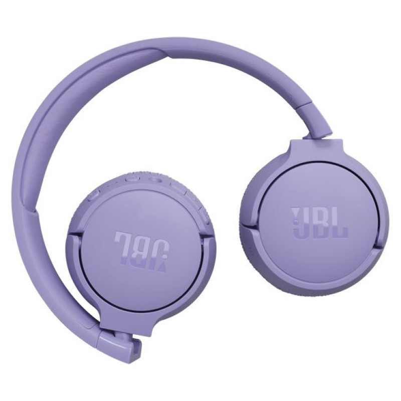 JBL on-ear bezvadu austiņas ar trok&scaron;ņu  slāpē&scaron;anu, violetas - JBLT670NCPUR