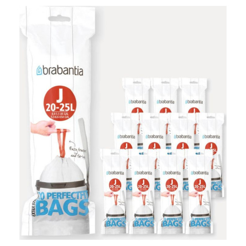 Brabantia atkritumu tvertņu maisiņi,20-25 l, (J), 20 gab - 115585