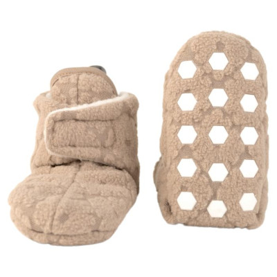Lodger Slipper Folklore Fleece čībiņas, Beige, 6-12m - SL 630_6-12