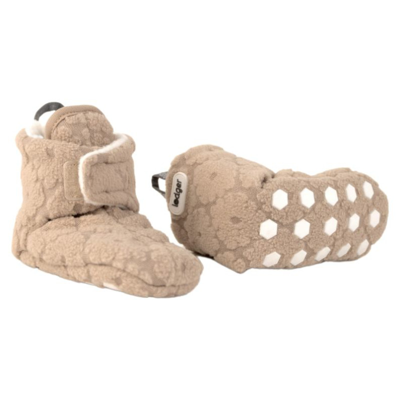 Lodger Slipper Folklore Fleece čībiņas, Beige, 6-12m - SL 630_6-12
