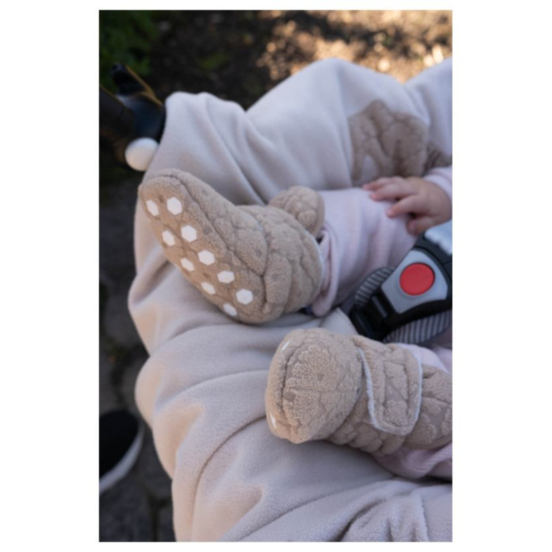 Lodger Slipper Folklore Fleece čībiņas, Beige, 6-12m - SL 630_6-12