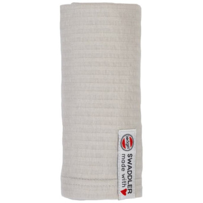 Lodger Swaddler Seersucker kokvilnas autiņ&scaron;, 70x70 cm, Steel - SWS 108