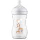 Philips Avent barošanas pudelīte Natural Response Giraffe 260 ml, vidējas plūsmas knupītis, 1m+ - SCY903/66