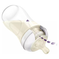 Philips Avent barošanas pudelīte Natural Response Giraffe 260 ml, vidējas plūsmas knupītis, 1m+ - SCY903/66