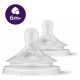 Philips Avent Natural Response barošanas pudeļu silikona knupīši, biezai barībai 6M+ (2 gab) - SCY966/02