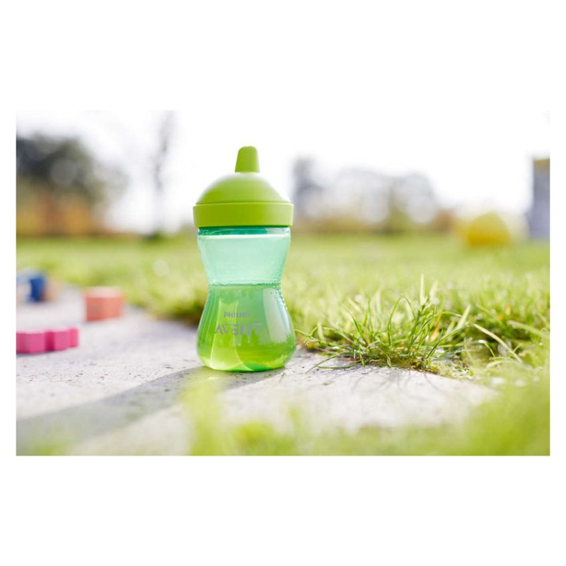 Philips Avent My Grippy mācību krūzīte ar cietu snīpi 300ml, 18M+, zaļa - SCF804/03