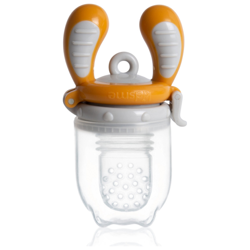 Kidsme Food Feeder bērna ēdinā&scaron;anas ierīce cietiem produktiem (vidējs), Amber, no 4 mēn. - 160350AM