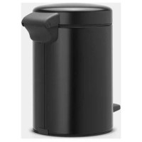 Brabantia atkritumu tvertne ar pedāli NewIcon, 3 l, Matt Black - 113321