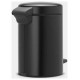 Brabantia atkritumu tvertne ar pedāli NewIcon, 3 l, Matt Black - 113321