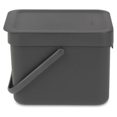 Brabantia atkritumu tvertne Sort & Go, 6 l, grey - 109720