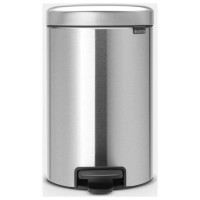 Brabantia atkritumu tvertne ar pedāli NewIcon, 12L, Matt Steel Fringerprint Proof - 112041
