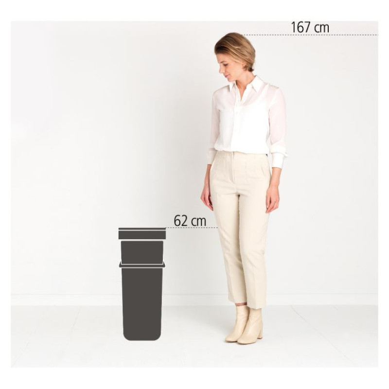 Brabantia atkritumu tvertne Sort&Go, 40 l, Grey - 251047