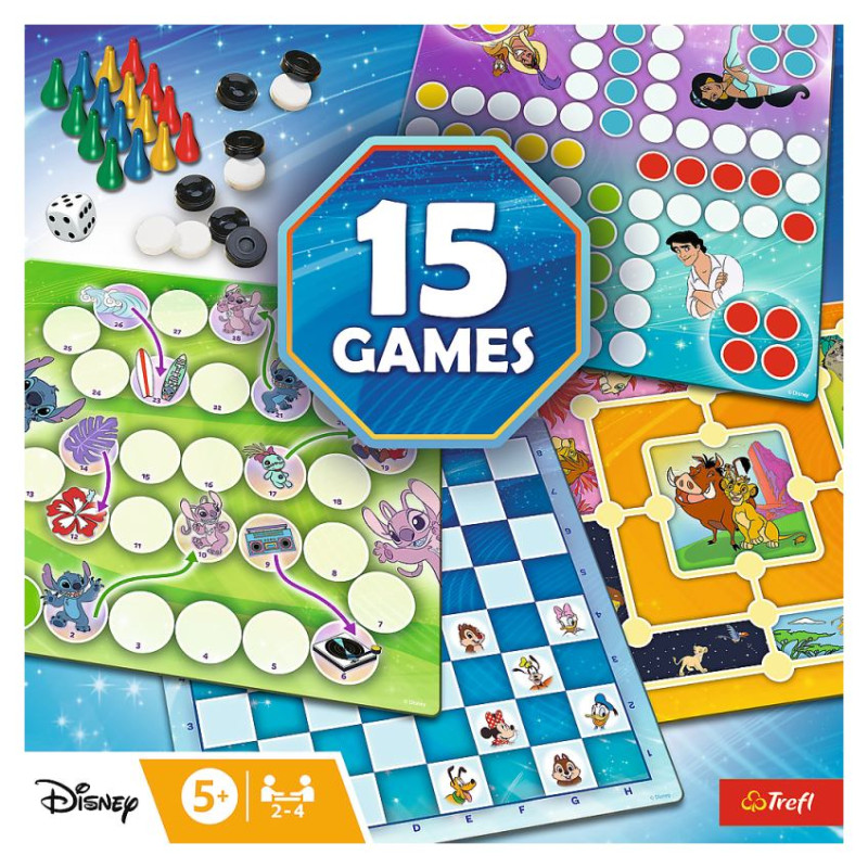 Trefl DISNEY 15 in 1 Galda spēle