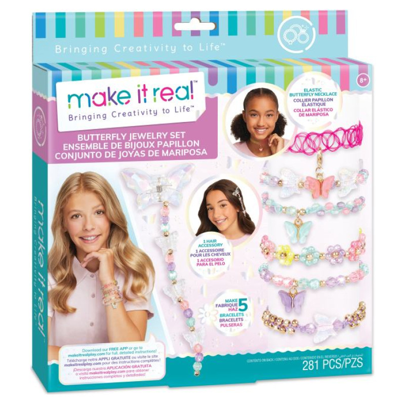 Make It Real DIY Rotaslietu komplekts Tauriņi