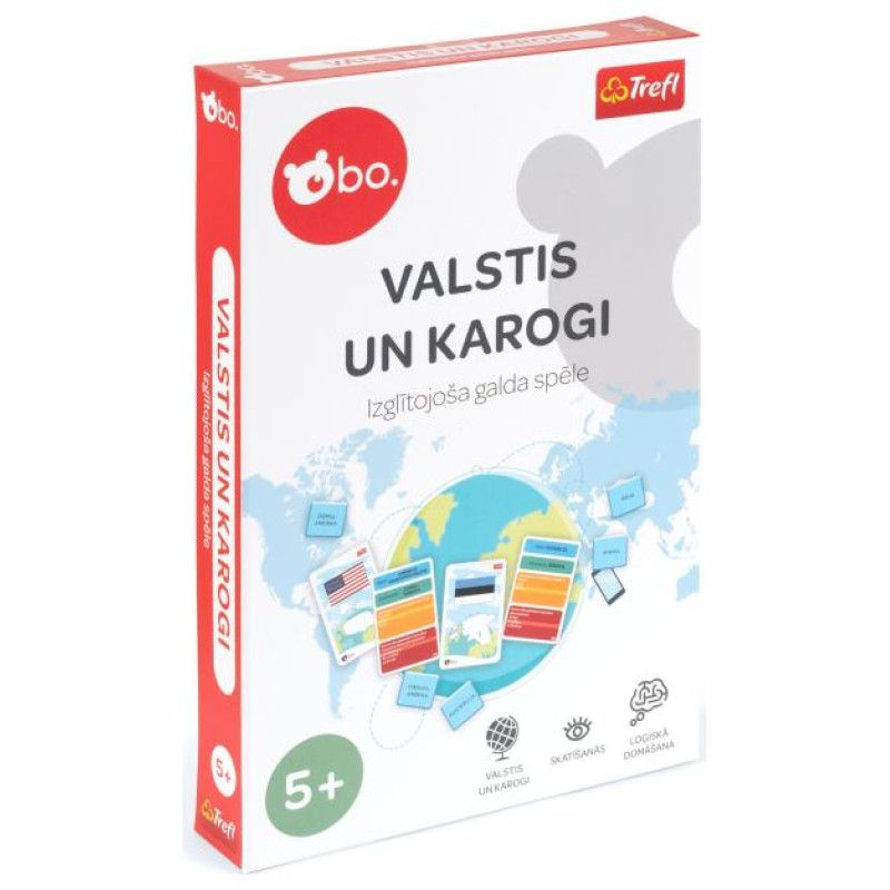 BO. Izglītojo&scaron;ā galda spēle "Valstis un karogi" (Latvie&scaron;u val.)