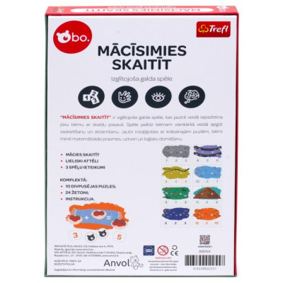 BO. Izglītojo&scaron;a galda spēle Skaitī&scaron;ana, (Latvie&scaron;u valodā)