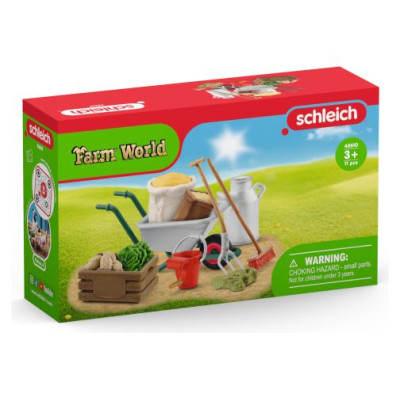 Schleich FARM WORLD Staļļa kop&scaron;anas piederumi