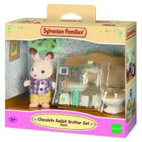 Sylvanian Families Šokolādes trušu brālis vannasistabā