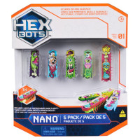 Hex Bots Interaktīvā rotaļlieta Nano vaboles ar gaismiņām, 5-paka