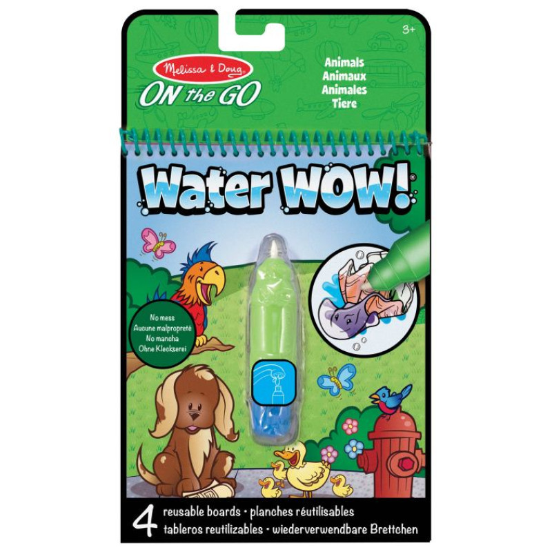 Melissa & Doug Water Wow! Ūdens krāsojamā grāmata &ndash; Dzīvnieki