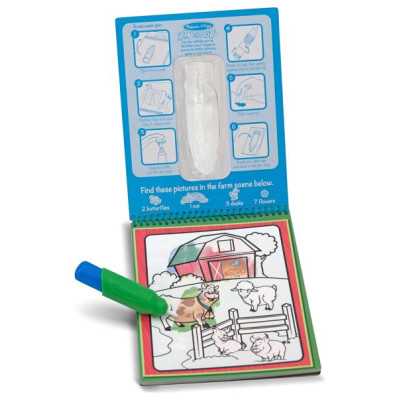 Melissa & Doug Water Wow! Ūdens krāsojamā grāmata &ndash; Dzīvnieki