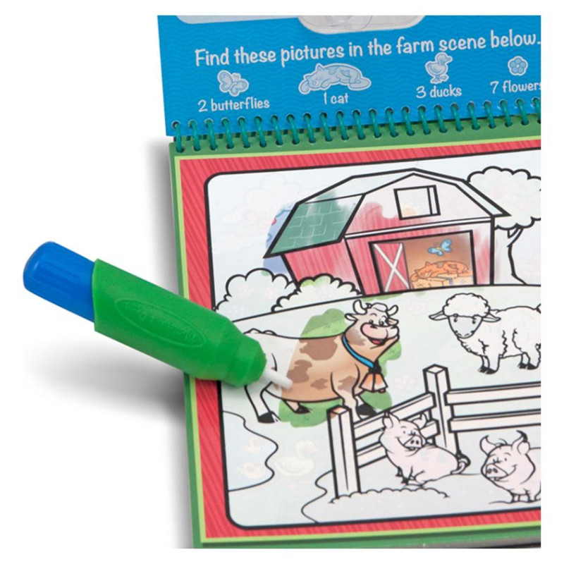 Melissa & Doug Water Wow! Ūdens krāsojamā grāmata &ndash; Dzīvnieki