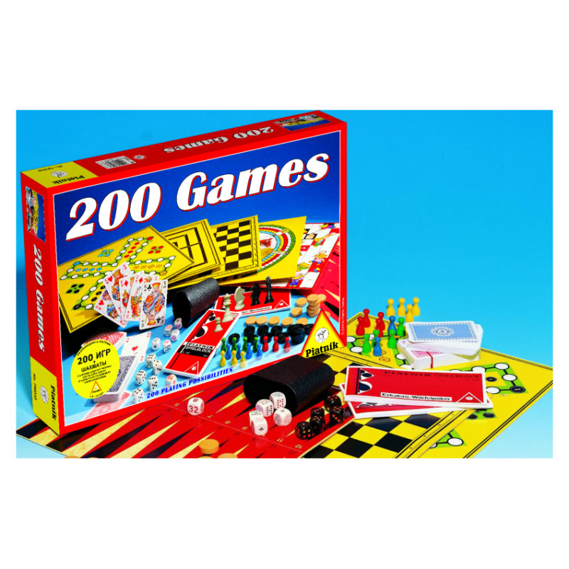 Piatnik Komplekts 200 spēles (Latvie&scaron;u val., Krievu val.)