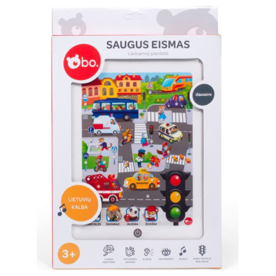 BO. Обучающий планшет "Дорожное движение" (на литовском яз.)