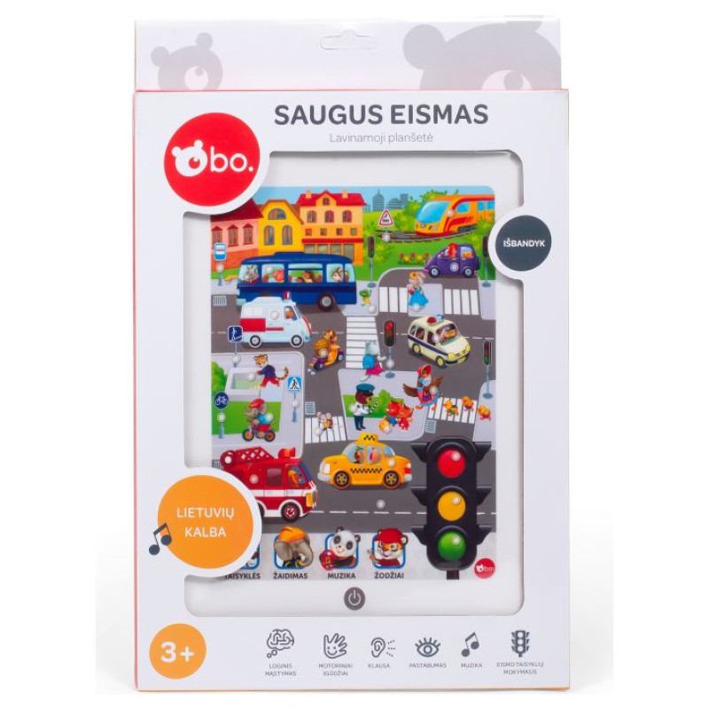 BO. Обучающий планшет "Дорожное движение" (на литовском яз.)