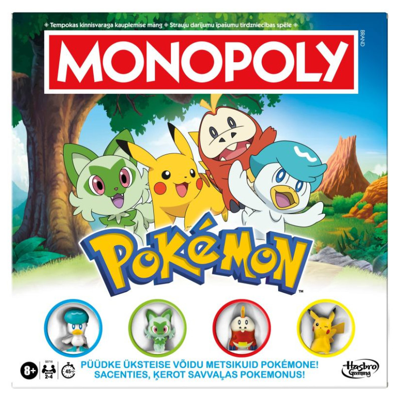Monopoly Galda spēle Pokemon (Latvie&scaron;u un igauņu val.)
