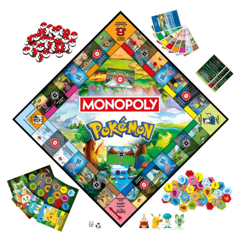 Monopoly Galda spēle Pokemon (Latvie&scaron;u un igauņu val.)