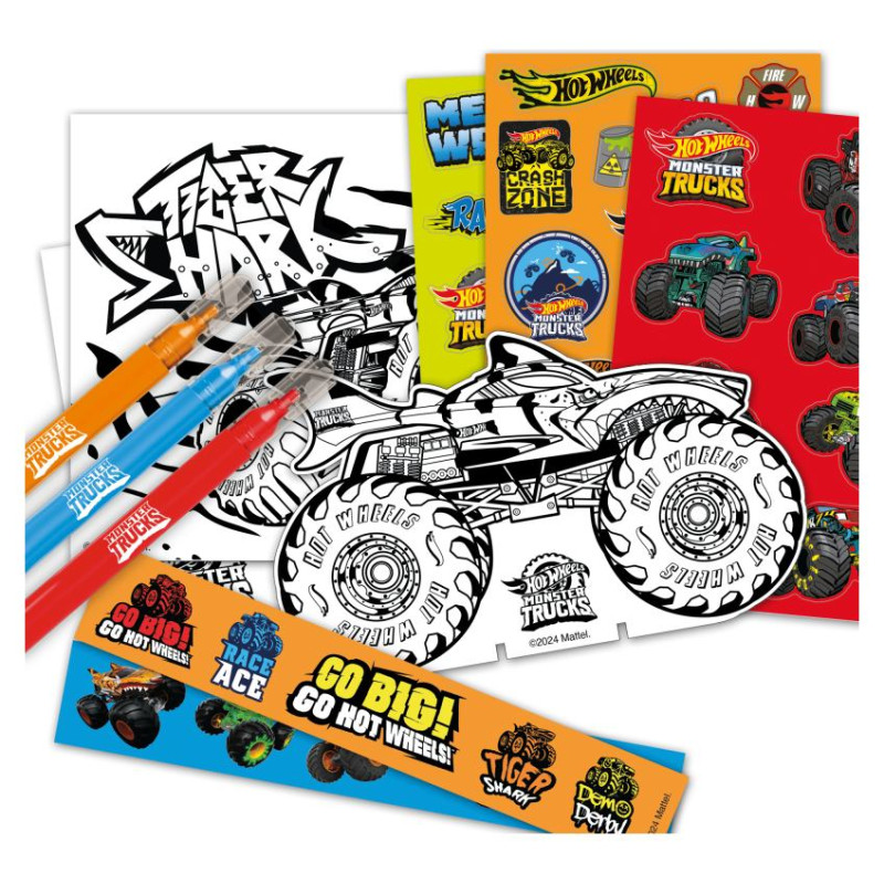 Bladez HOT WHEELS MOSTER TRUCKS uzlīmju aktivitā&scaron;u komplekts