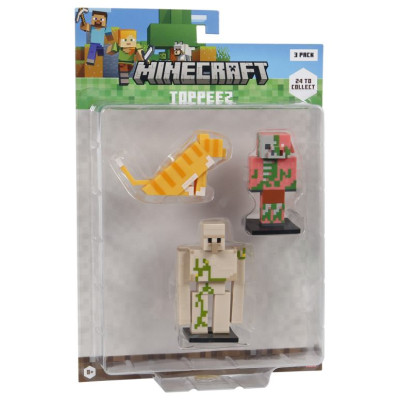 Minecraft 3D zīmuļu uzgaļi, 3 gab.