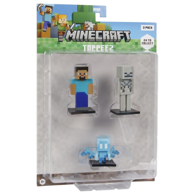 Minecraft 3D zīmuļu uzgaļi, 3 gab.