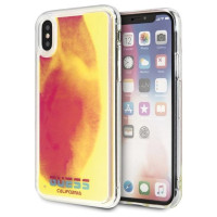 Guess GUHCPXGLCPI iPhone X/Xs różowy /pink hard case California Glow in the dark