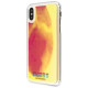 Guess GUHCPXGLCPI iPhone X/Xs różowy /pink hard case California Glow in the dark