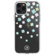 Kingxbar Lucky Series case decorated with original Swarovski crystals iPhone 12 mini transparent (Clover)