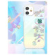 Kingxbar Lucky Series case decorated with original Swarovski crystals iPhone 12 mini transparent (Clover)