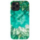 Kingxbar Agate Series case decorated printed Agate iPhone 12 mini green